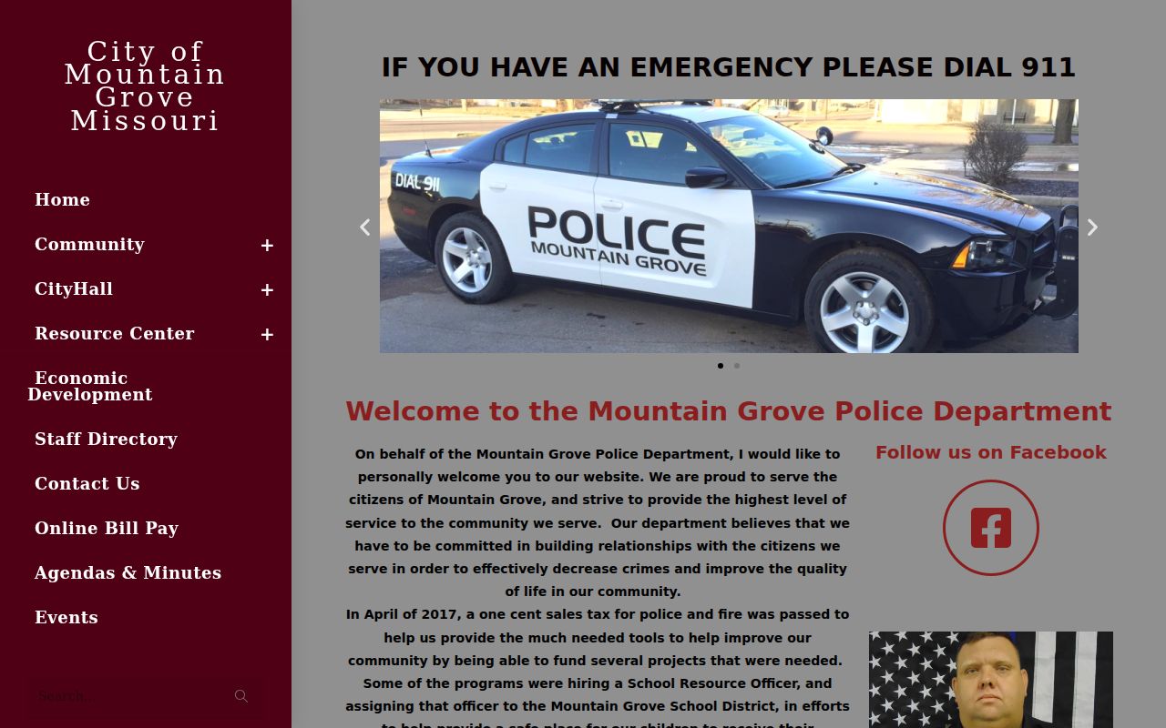 Mountain Grove police warrant records contact