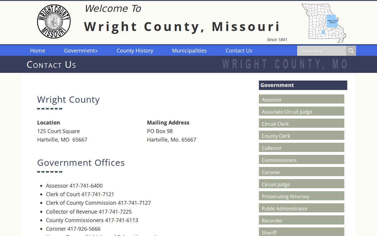 Wright County active warrant contact route